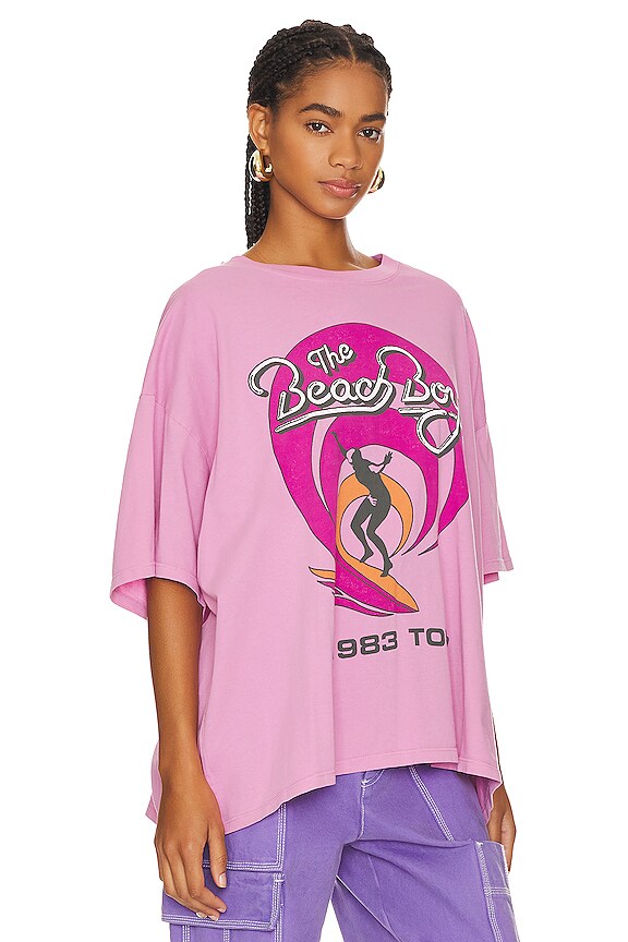 view 2 of 4 The Beach Boys 1983 Tour Oversized Tee in Lilac Bloom