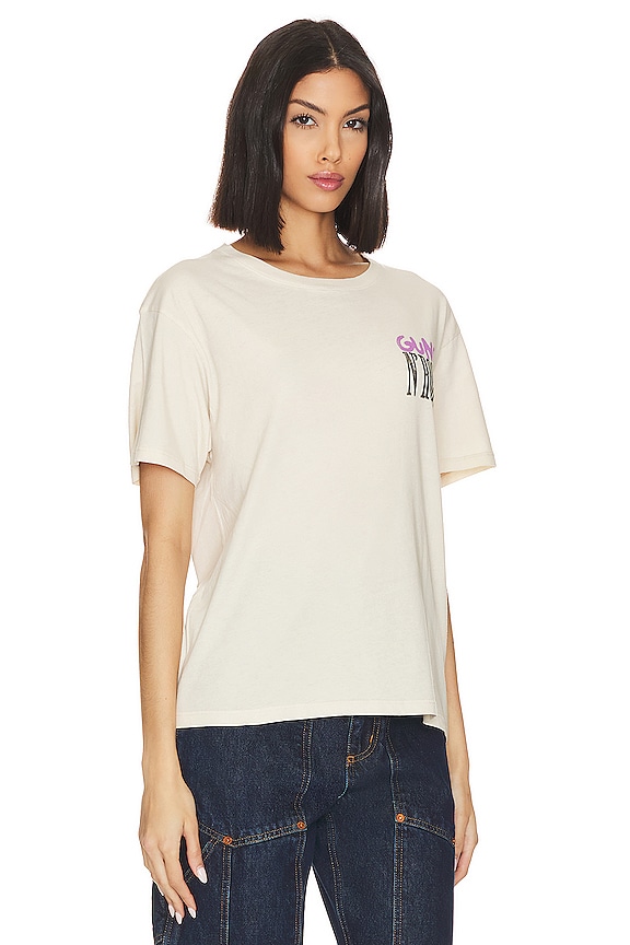 view 2 of 4 GUNS N ROSES WAS HERE Tシャツ in Dirty White Pigment