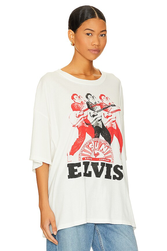 view 2 of 4 Sun Records x Elvis Repeat Tee in Vintage White