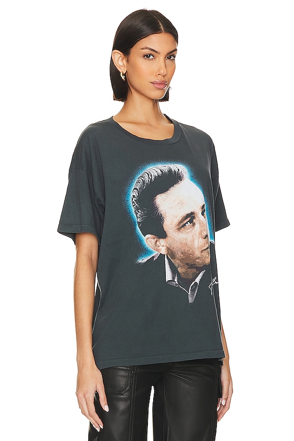view 2 of 4 Johnny Portrait Merch Tee in Vintage Black