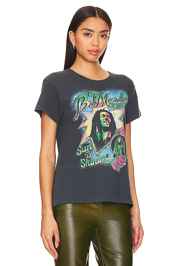 view 2 of 4 T-SHIRT BOB MARLEY AND THE WAILERS SUN IS SHINING in Vintage Black