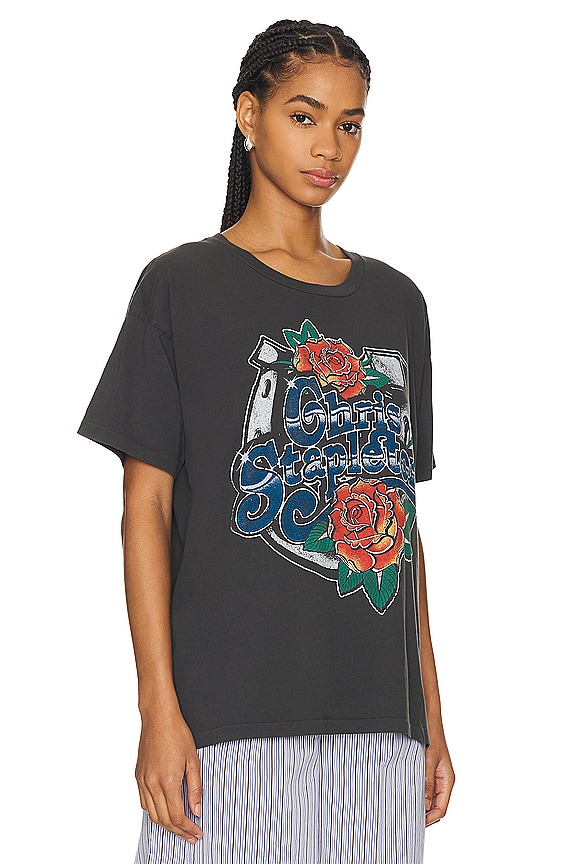 view 2 of 4 CHRIS STAPLETON DISTRESSED HORSESHOE Tシャツ in Washed Black