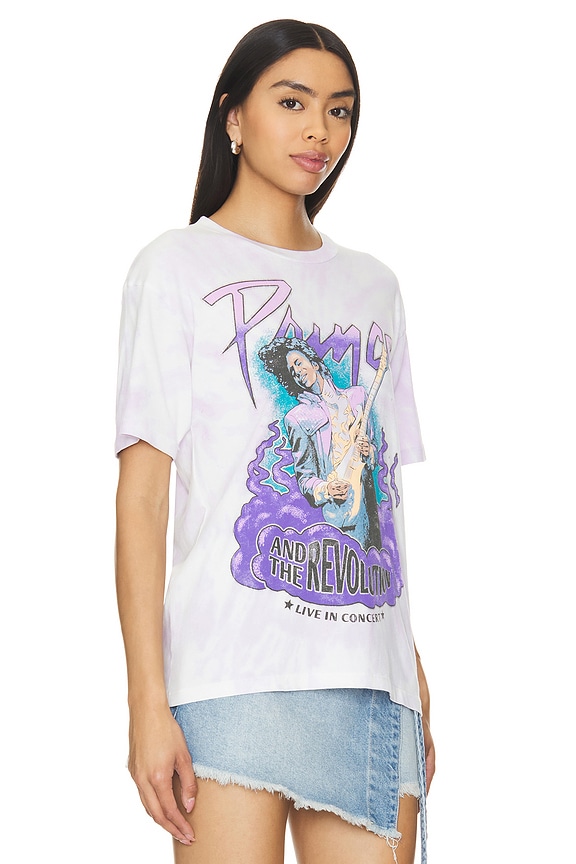 view 2 of 5 T-SHIRT PRINCE LIVE IN CONCERT WEEKEND in Lilac Spiral