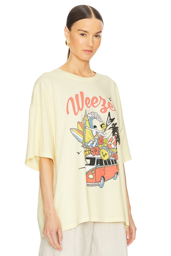 view 2 of 4 ФУТБОЛКА WEEZER COLLAGE in Yellow Fizz