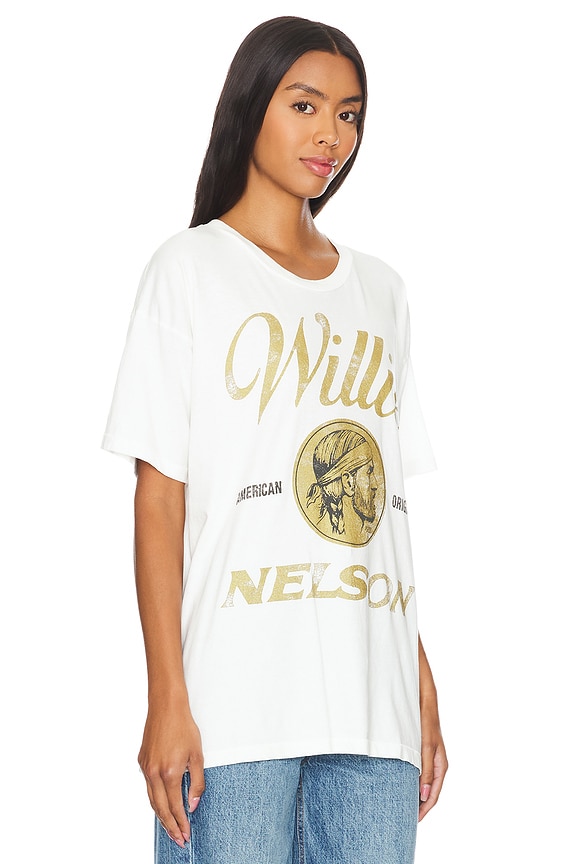 view 2 of 4 T-SHIRT WILLIE NELSON AMERICAN ORIGINAL MERCH in Vintage White