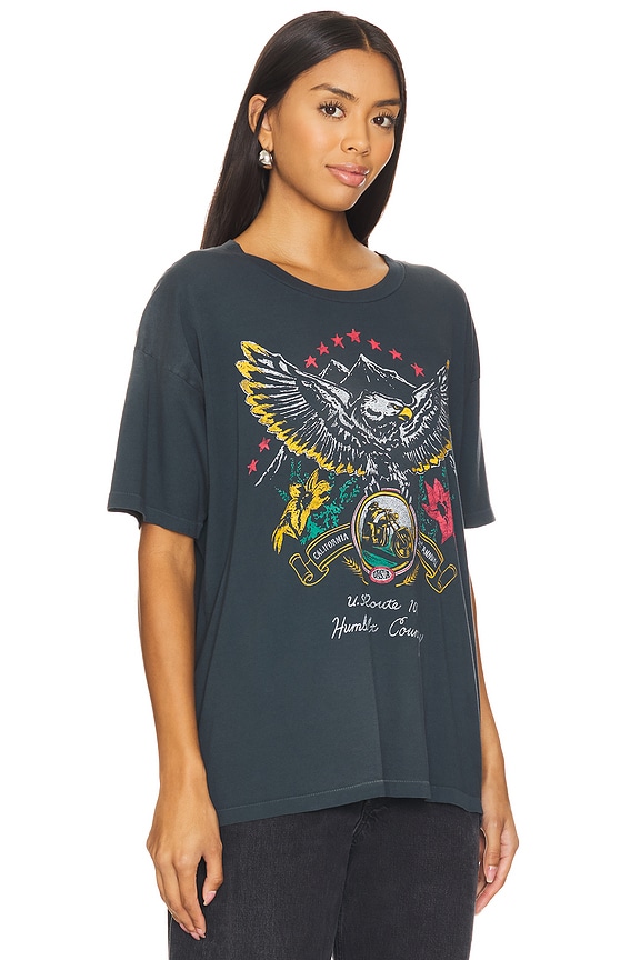 view 2 of 4 ROUTE 101 EAGLE MERCH 티셔츠 in Sun Faded Vintage Black