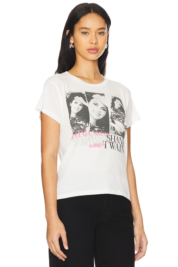 view 2 of 4 Shania Twain Repeated Solo Tee Shirt in Vintage White