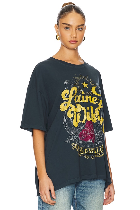 view 2 of 4 Lainey Wilson Hold My Halo Tee in Vintage Black