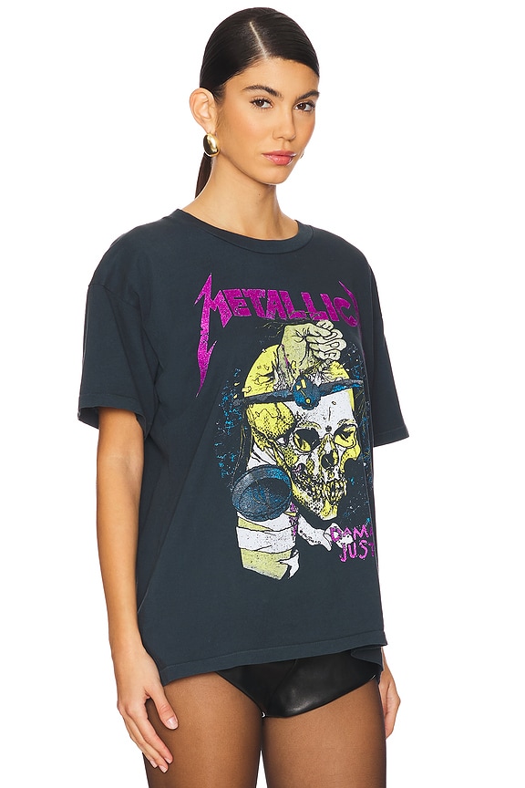 view 2 of 4 T-SHIRT METALLICA DAMAGED JUSTICE MERCH in Vintage Black