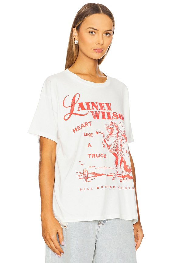 view 2 of 4 Lainey Wilson Bell Bottom Country Merch Tee in Vintage White