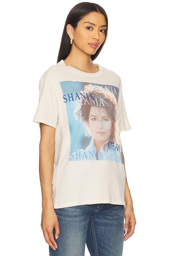view 2 of 4 Shania Twain Woman in Me Boyfriend Tee in Dirty White