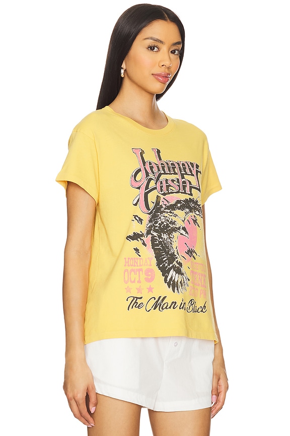 view 2 of 4 Johnny Cash Eagle Poster Tour Tee in Dusty Gold