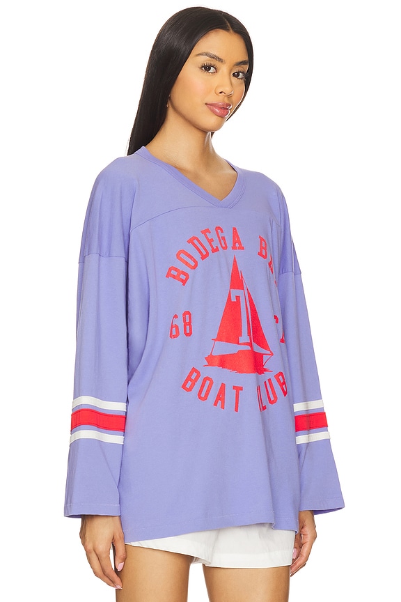 view 2 of 4 Bodega Bay Hockey Jersey in Purple Mist Combo