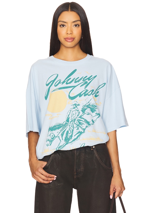 view 1 of 5 ФУТБОЛКА С РИСУНКОМ JOHNNY in Airey Blue