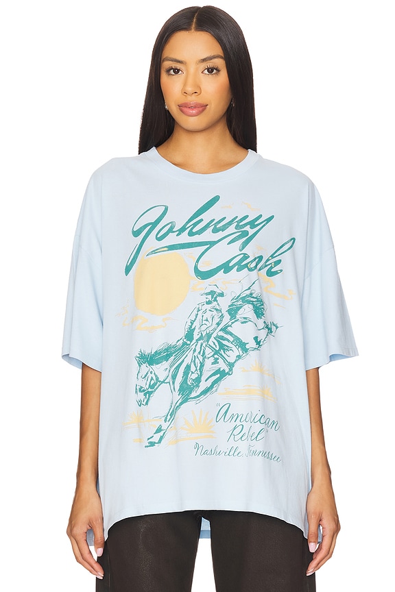 view 2 of 5 ФУТБОЛКА С РИСУНКОМ JOHNNY in Airey Blue