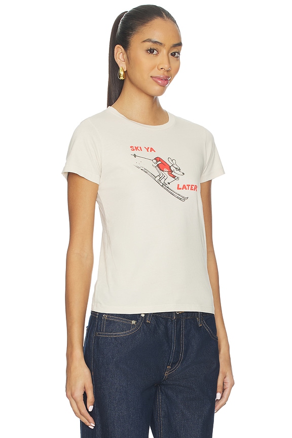 view 2 of 4 Ski Ya Later Headliner Tee in Dirty White