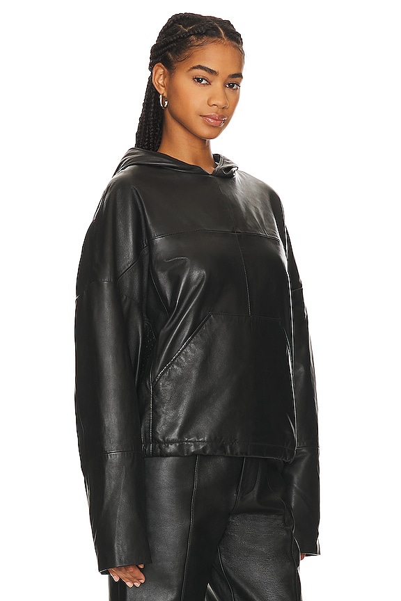 view 2 of 4 BLOUSON À CAPUCHE HOMER in Black