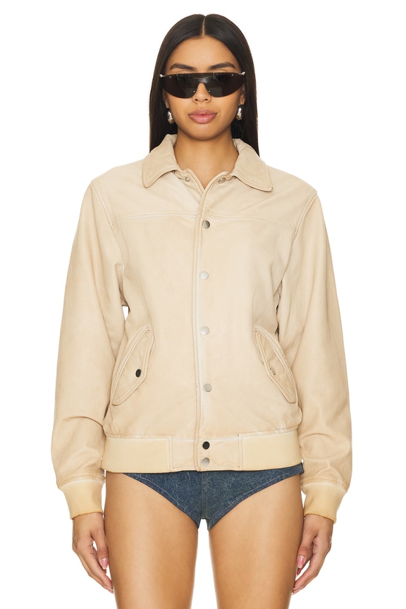 view 2 of 5 Coach Jacket in Sand Overdye