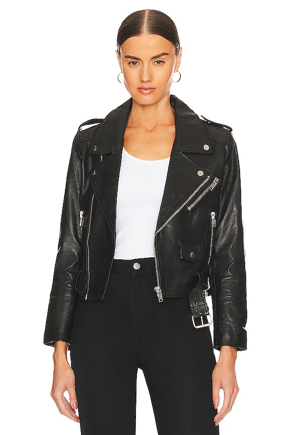 Deadwood Joan Leather Jacket in Black | REVOLVE