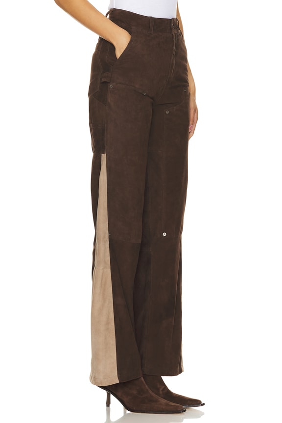 view 2 of 4 DEETZ 팬츠 in Brown Suede