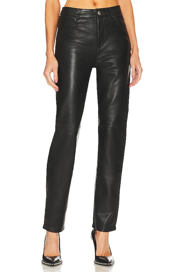 Deadwood Phoenix Leather Pant in Black | REVOLVE