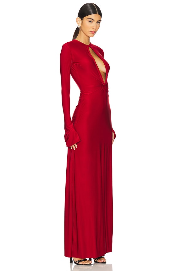 view 2 of 3 Kai Gown in Maroon