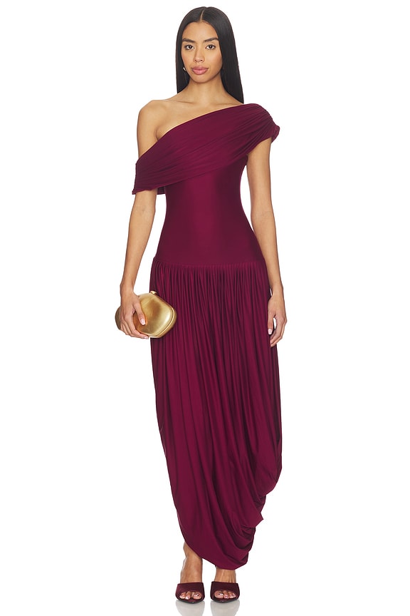 view 1 of 4 VESTIDO CASSIDY in Aubergine