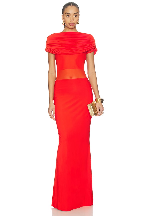 view 1 of 3 The Taylor Dress in Hibiscus