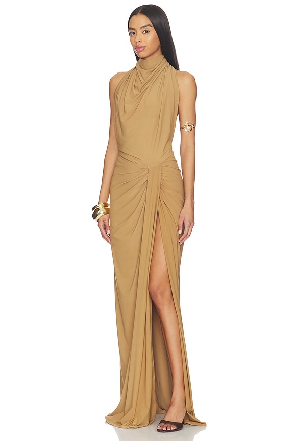 view 2 of 3 ROBE BEATRIX in Dark Beige