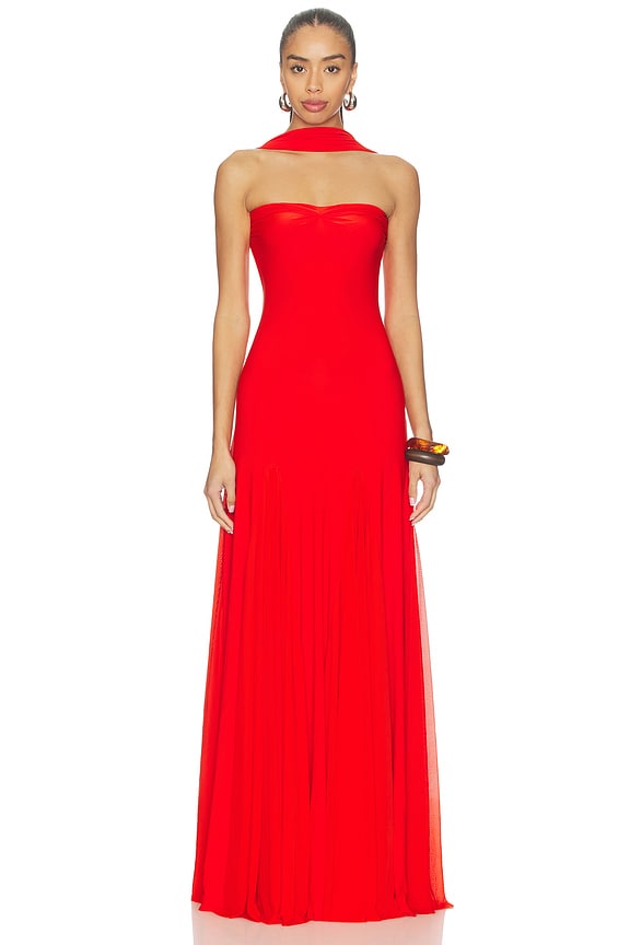 view 1 of 3 VESTIDO BERTA in Hibiscus