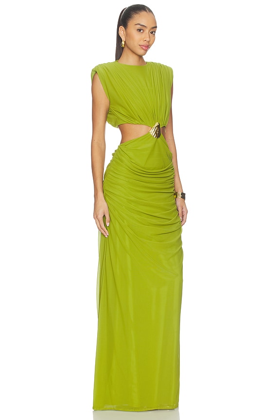view 2 of 4 The Lyra Dress in Lime Green