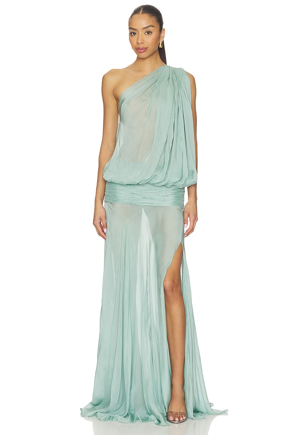 view 1 of 3 VESTIDO AVA in Pale Teal