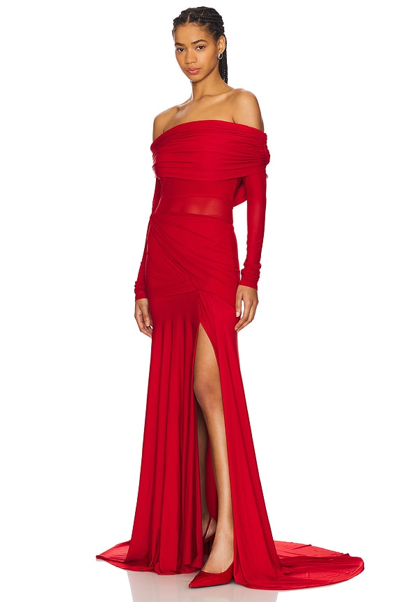 view 2 of 3 Carla Gown in Red