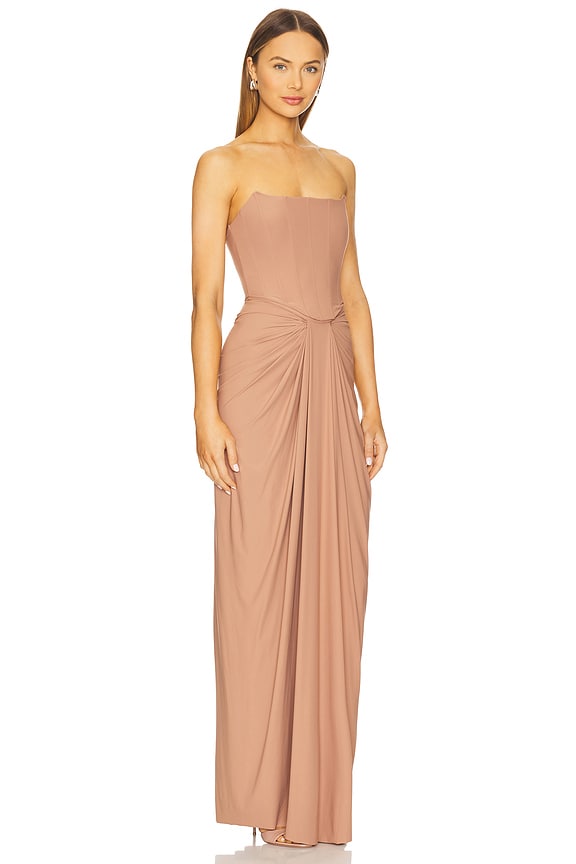 view 2 of 3 x REVOLVE Pearl Gown in Brown