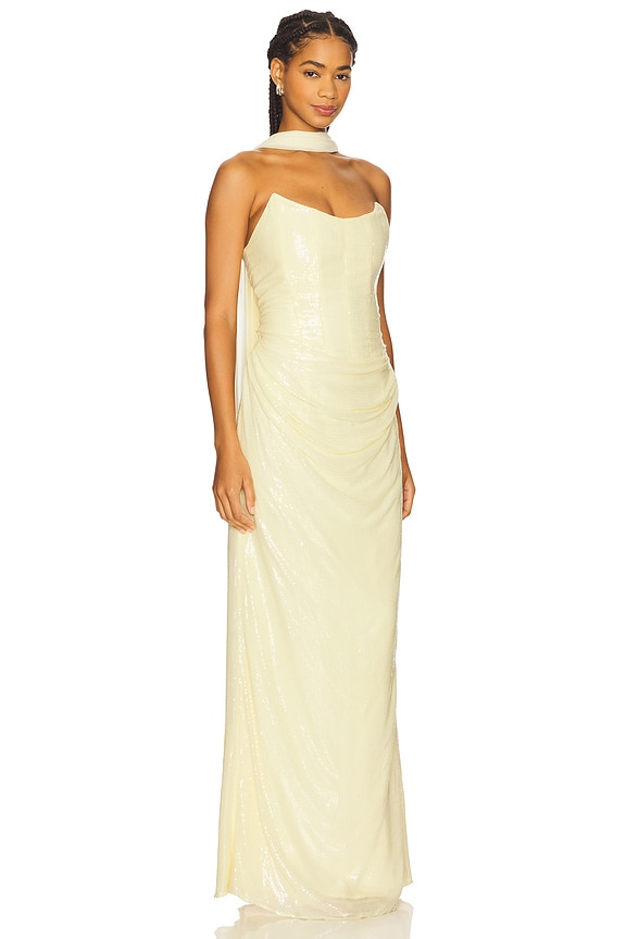 view 2 of 4 Giselle Gown in Butter Yellow