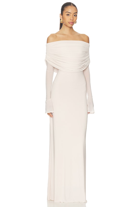 view 2 of 3 Lesya Dress in Egg White