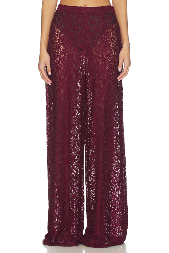 view 1 of 6 PANTALÓN KIANNA in Aubergine