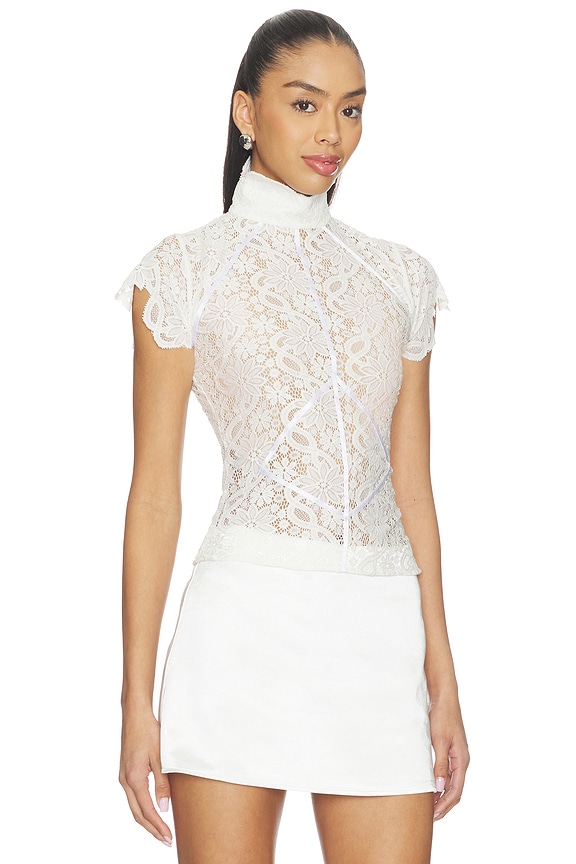 view 2 of 4 The Florence Top in Off White