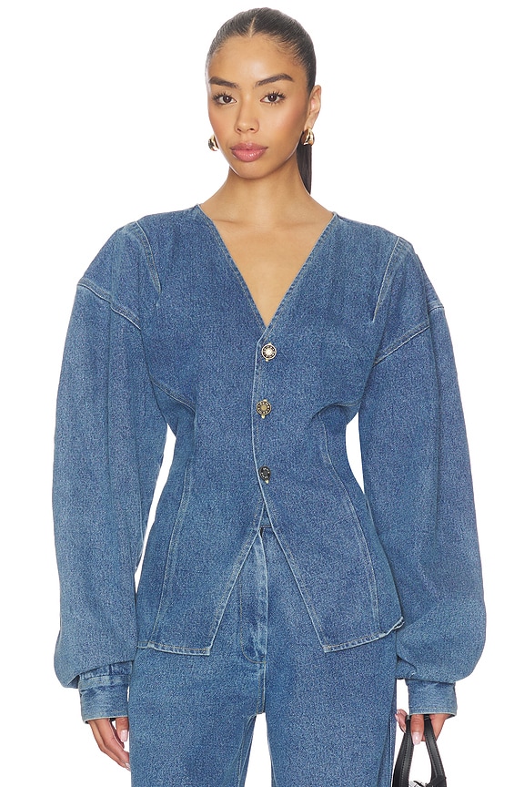 view 1 of 4 The Lynn Top in Indigo