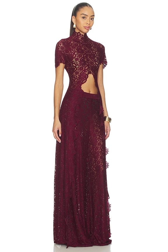 view 2 of 3 The Kianna Top in Aubergine