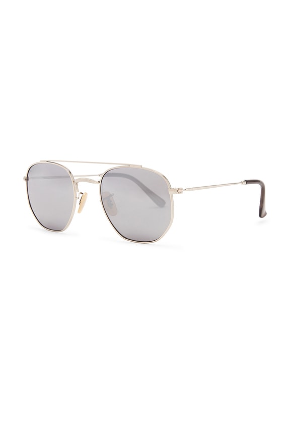 view 2 of 3 Jones Aviator Sunglasses in Shiny Silver