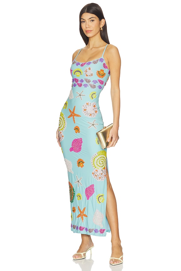 view 1 of 5 New York Strapped Dress in Ice Blue