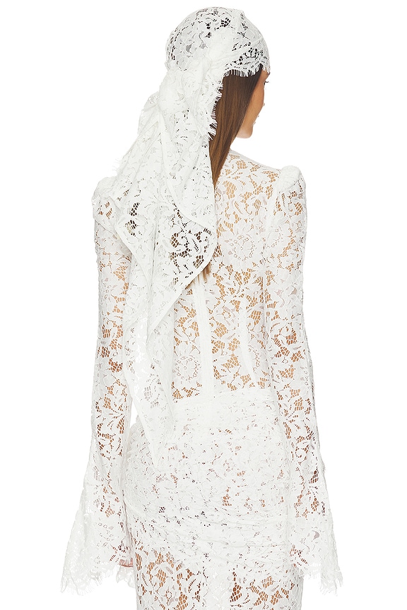 view 2 of 5 Bonita Head Scarf in White