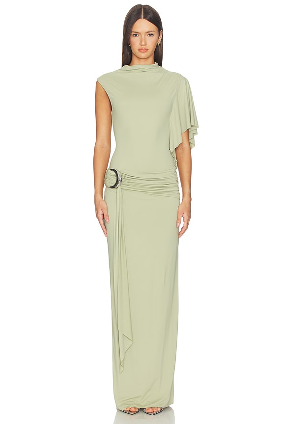 view 1 of 3 MAXIVESTIDO TITAN in Green
