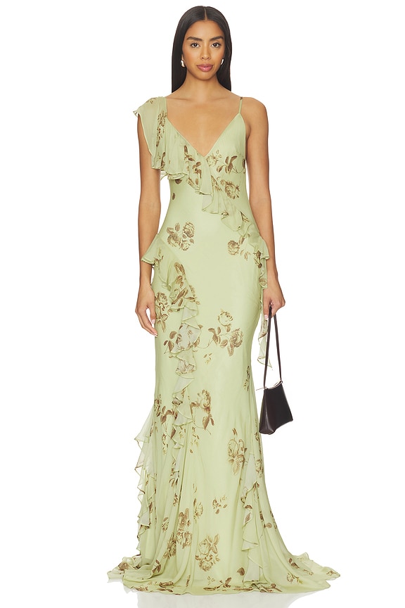 view 2 of 4 MAXIVESTIDO MAYARA in Rosa Polo Green
