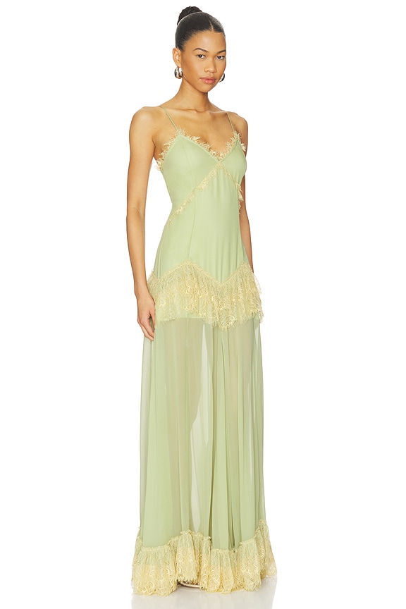 view 2 of 3 MAXIVESTIDO ESTELA in Mint Green