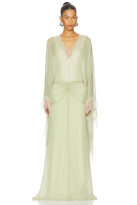 view 2 of 4 MAXIVESTIDO EVITA in Mint Green