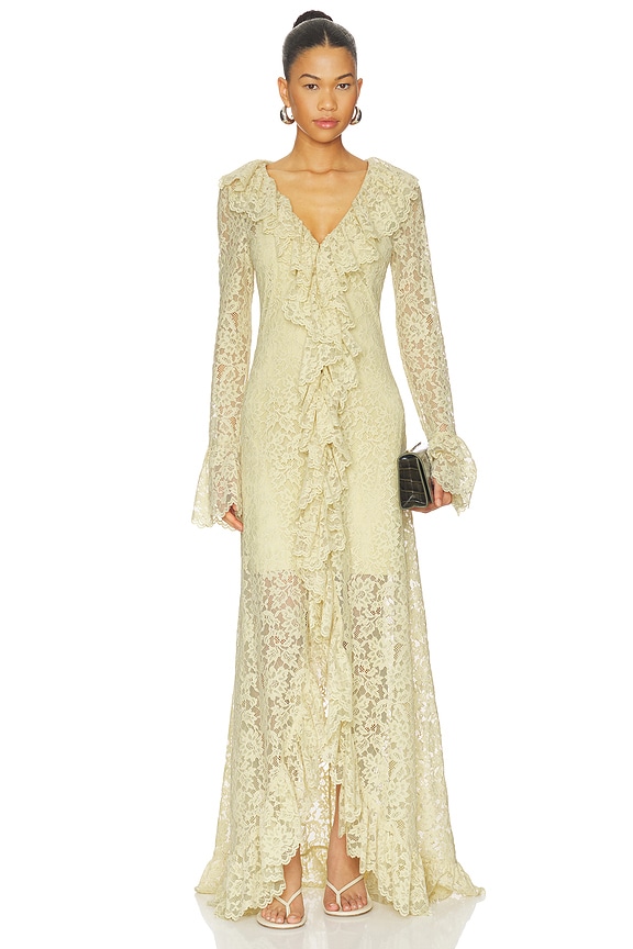 view 1 of 3 MAXIVESTIDO XIMENA in Antique Yellow