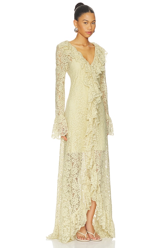view 2 of 3 MAXIVESTIDO XIMENA in Antique Yellow