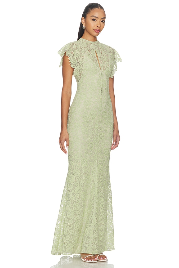 view 2 of 4 ROBE MAXI LAIA in Mint Green